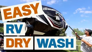 Easy RV Dry Wash! | Blue Beacon | DIY Wash Wax All! | Changing Lanes!