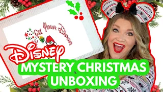 HUGE DISNEY CHRISTMAS MYSTERY BOX UNBOXING  🎄🏰🎅🏽 Magic At Your Door Unboxing
