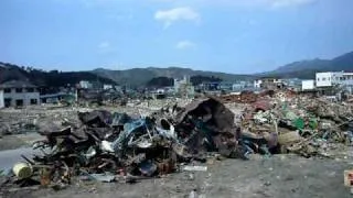 2011年4月3日 東日本大震災 岩手県山田町 境田根岸踏切周辺