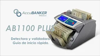 AB1100 PLUS AccuBANKER guía de inicio rápido.