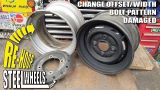 Rehoop STEEL wheels rims Change: Offset - Bolt Pattern - Width