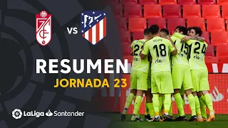 Resumen de Granada CF vs Atlético de Madrid (1-2)