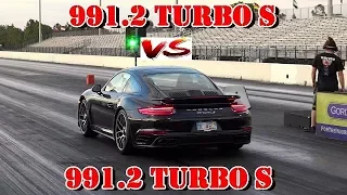 2018 991.2 TURBO S Modded vs stock 2018 Porsche Turbo S - 1/4 mile drag race - RoadTestTV