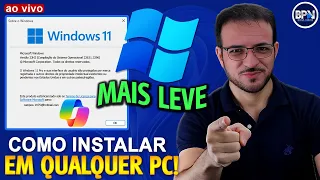 Como BAIXAR e INSTALAR o Windows 11 Versão MAIS LEVE em QUALQUER PC!