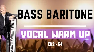 Bass Baritone Vocal Warm Up - 8 Singing Exercises for Guys