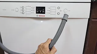 Bosch Dishwasher Installation - Drain Hose Connection (Part 2)