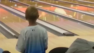 Nolan Blessing 300 Game! Only 10 Years Old! USBC Youth Bowling League.