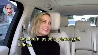 Brie Larson and Samuel Jackson singing at Carpool Karaoke (subtitulado al español)