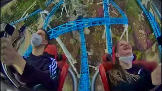 Blue Fire Megacoaster Europa-Park 2022 Backrow (Rider Cam)