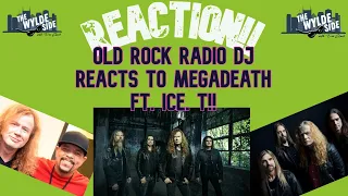 [REACTION!!] Old Rock Radio DJ REACTS to MEGADEATH ft. Ice T. ft. "Night Stalkers"