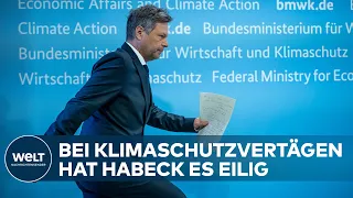 KLIMASCHUTZ-VERTRÄGE: Robert Habeck will industriepolitisches Ausrufezeichen setzen | WELT Dokument