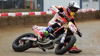 Marc Marquez & Brad Baker | Superprestigio Dirt Track 2016 Training Day Rufea by Jaume Soler