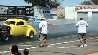 1936 buick straight 8 drag racing howard intake headers