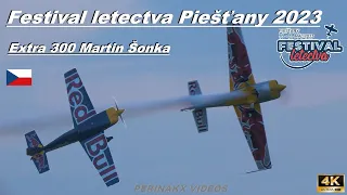 Extra 300 ▲ Martin Šonka 🇨🇿 ▲ Festival Letectva Piešťany 2023 ▲ Sunset aerobatics