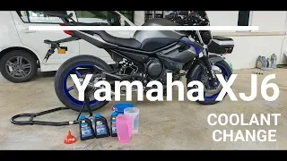 Yamaha XJ6 Coolant Flush and Change (DIY) GoPro Hero 4 Yamaha XJ6