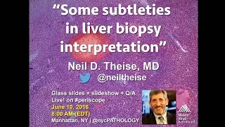 Hepatopathology: Some Subtleties in Liver Biopsy Interpretation w/ Dr. Theise