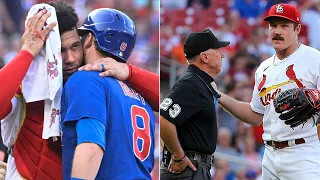 Two ejected after Mikolas plunks Happ in retaliation for hitting Contreras | MLB on ESPN