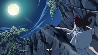 Erza kick Happy after he tease her broken feeling: fly Happy to the moon 🌙 Aye! | Fairy Tail