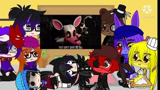 Afton's + Fnaf 1 React to Courtesy Call, Bleeding Into Reality, Another Five Nights