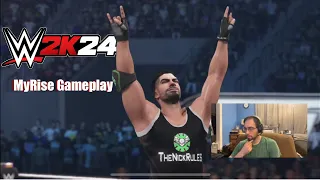 WWE 2k24 - MyRise Mode Gameplay Pt1: The Rise of Nick Gravestone?