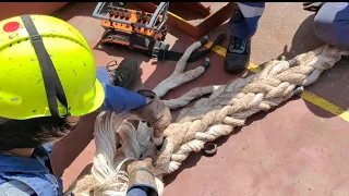 How to Eye Splice in 8 Strand Rope|Seaman's life|Deck work|marino