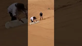 SANDBOARDING EXPERIENCE FOR THE FIRST TIME /SAND DUNES /DESERT ESCAPADE