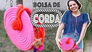 DIY: BOLSA DE CORDA! Linda e fácil! #1 | Paula Stephânia