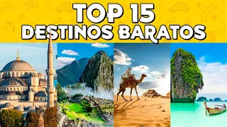 ✈️ Países BARATOS para VIAJAR ⭐️ TOP 15 Destinos Económicos