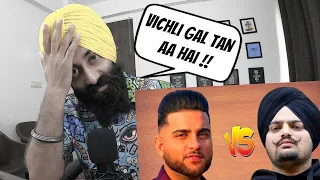 Main Reason Behind Sidhu Moose Wala And Karan Aujla Fight | REACTION | Sanmeet Singh