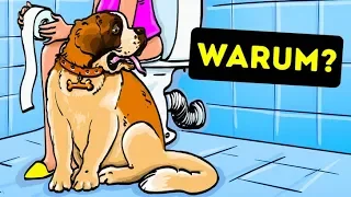 Warum dein Hund dir ins Badezimmer folgt
