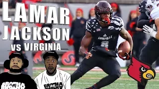 HEISMAN Lamar Jackson Isn't HUMAN!  INSANE One Hand Catch!  Louisville vs Virginia REACTION ᴴᴰ