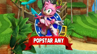 Sonic Dash - Popstar Amy New Character Unlocked UPDATE - All 68 Characters Run Gameplay