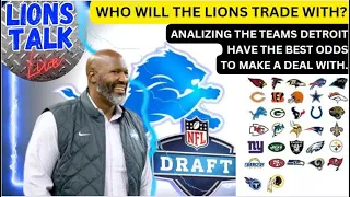 LIONS TALK LIVE MORNING SHOW!!! WHO IS DETROIT MOST LIKELY TO TRADE WITH THIS WEEK?