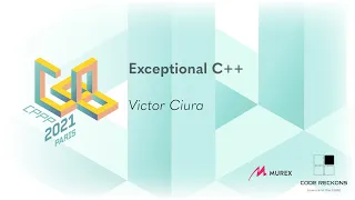 Exceptional C++ - Victor Ciura - CPPP 2021