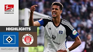 Glatzel Decides City Derby! | Hamburger SV - FC St. Pauli | Highlights | MD 32 - Bundesliga 2 23/24