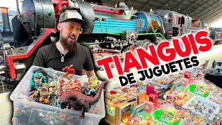 MI PRIMER TIANGUIS EN ESPAÑA DE JUGUETES, FERIA DEL FERROCARRIL FLEA MARKET