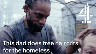 This dad does free haircuts for the homeless