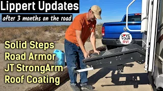 Review Updates - Lippert Solid Steps, Road Armor EQ, JT StrongArm Stabilizers & Alpha Roof Coating