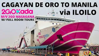 Cagayan de Oro to Iloilo to Manila, Philippines by Ferry | 2GO Masagana of @2GOTravelPH