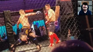 REACTING TO MY FIRST EVER MMA FIGHT!