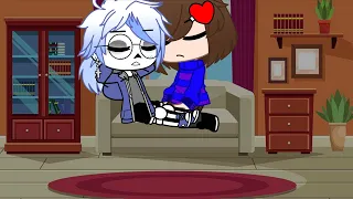 sans and frisk cuddling||undertale||frans||gacha club