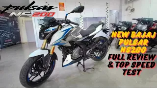 All New Bajaj Pulsar NS200 Updated Model | New Changes | Top Speed Test |