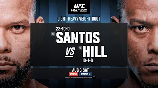 UFC Fight Night Santos Vs Hill Full Card Prediction
