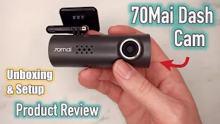 Xiaomi 70mai 1S Car Dash Camera DVR Review Unboxing Setup Sample Footage Record Vehicle Accidents