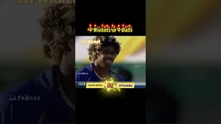 Malinga 4 wickets in 4 Balls. World Cup 2007. Vs South Africa. One day International Cricket