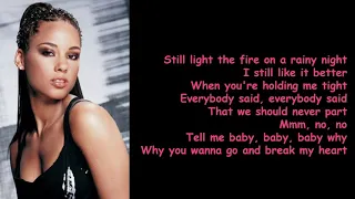 How Come You Don't Call Me by Alicia Keys (Lyrics)