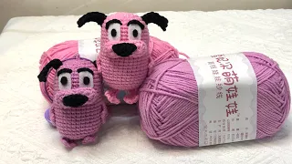 Crochet Courage the Cowardly dog / Móc chú chó nhút nhát/ Kiseki