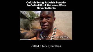 Ouidah Being Judah Is Psuedo.  So Called Black Hebrews Were Never In Benin.