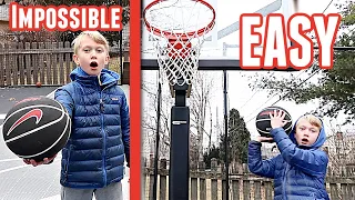 EASY TO IMPOSSIBLE BASKETBALL TRICK SHOTS! | Match Up