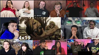 Attack On Titan 4x19 Reaction Mashup | Gabi Shoots Eren 😂